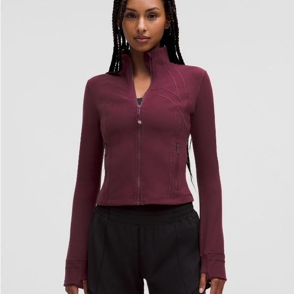 lululemon athletica Jackets & Blazers - Lululemon Burgundy Define Cropped Jacket *Nulu